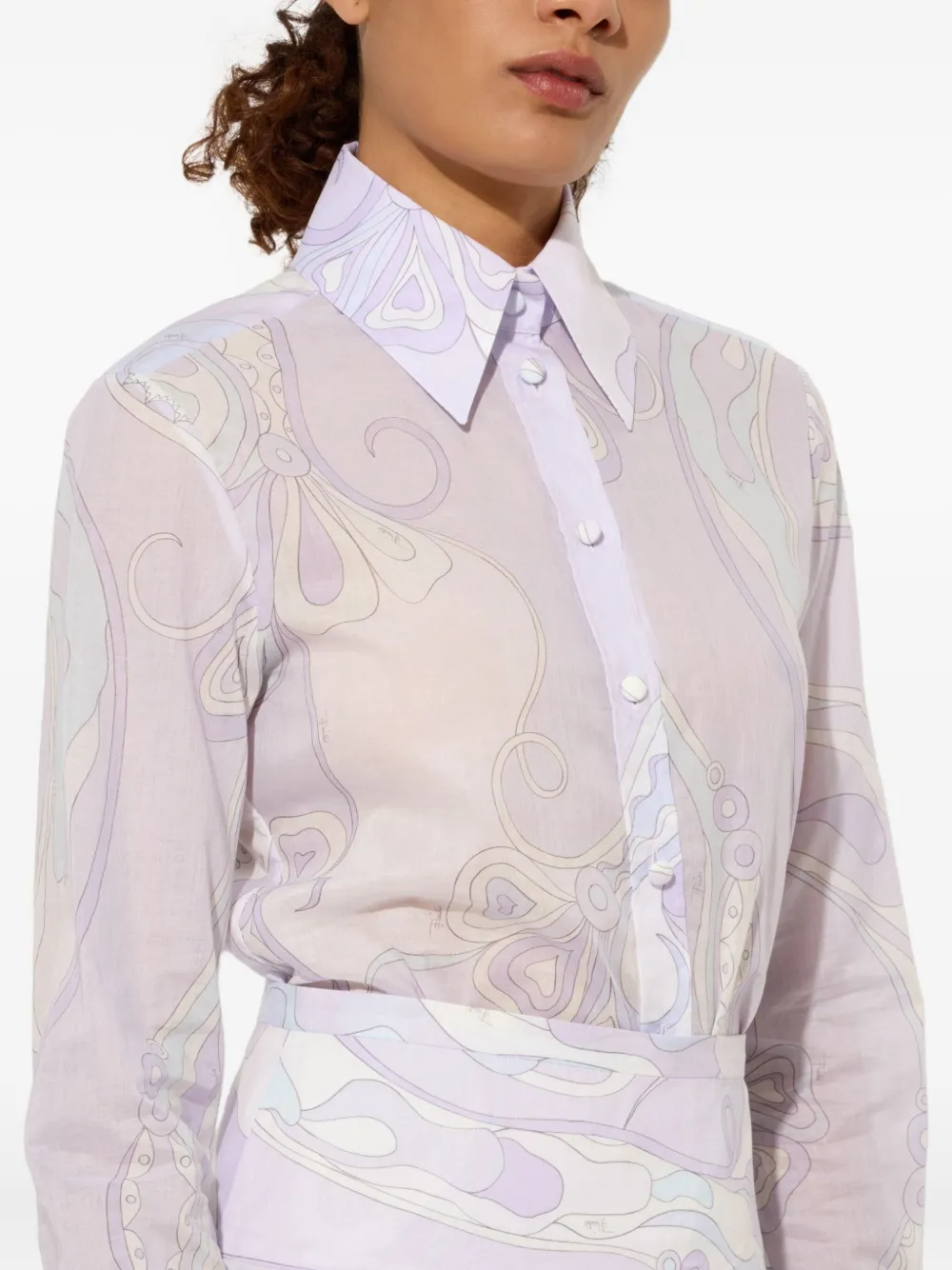 PUCCI Blouse met print Paars