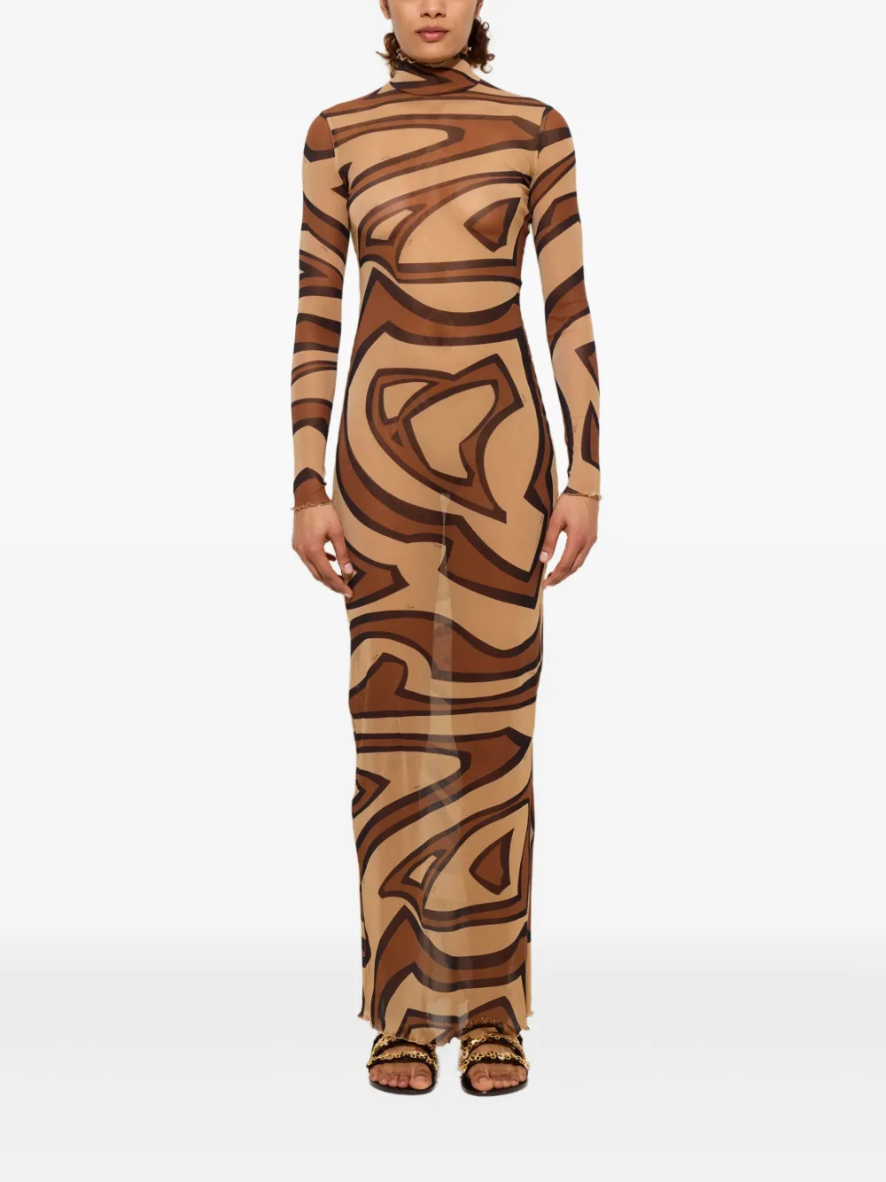 PUCCI wave-print turtleneck dress | Day Dresses | Image 2