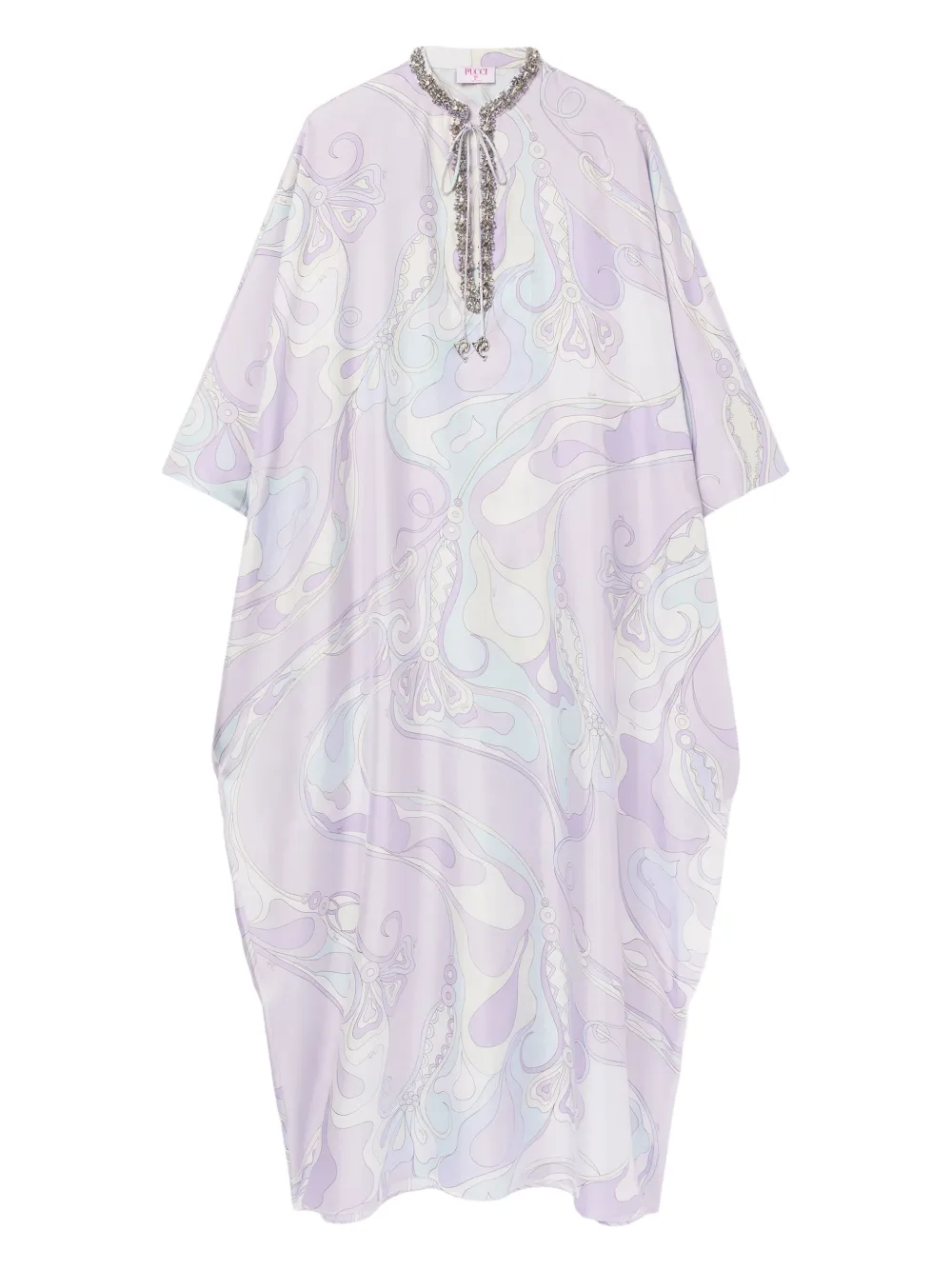 PUCCI crystal-embellished kaftan - パープル PUCCI crystal-embellished kaftan - パープル