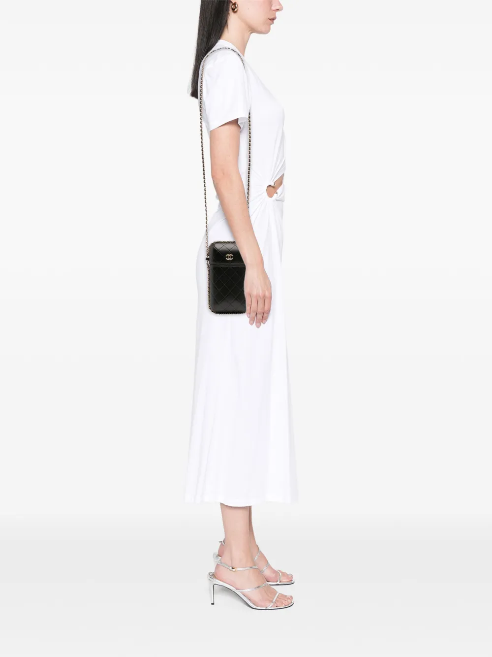CHANEL Pre-Owned 2021 CC Quilted Lambskin Chain Around Phone Holder crossbody bag | Pre-Owned | Image 2