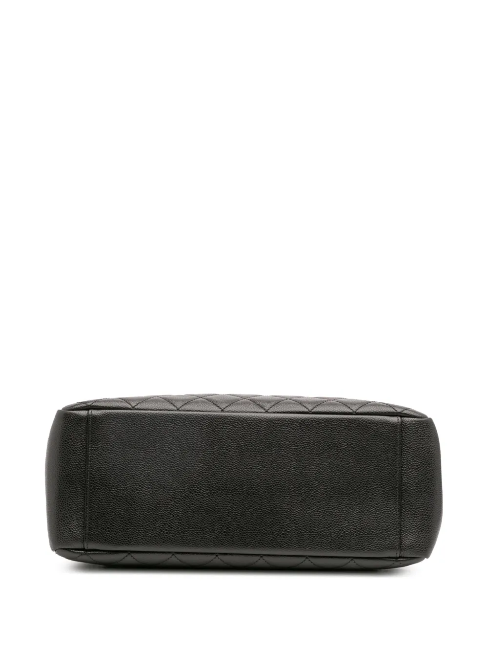 Pre-owned Chanel 2014-2015 Caviar Grand Shopping Tote Bag In Black