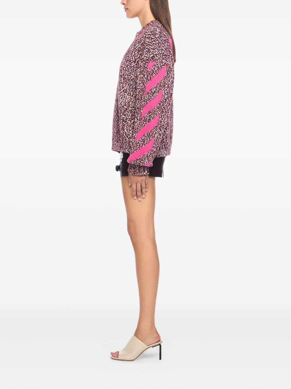 Off-White Trui met ronde hals Roze