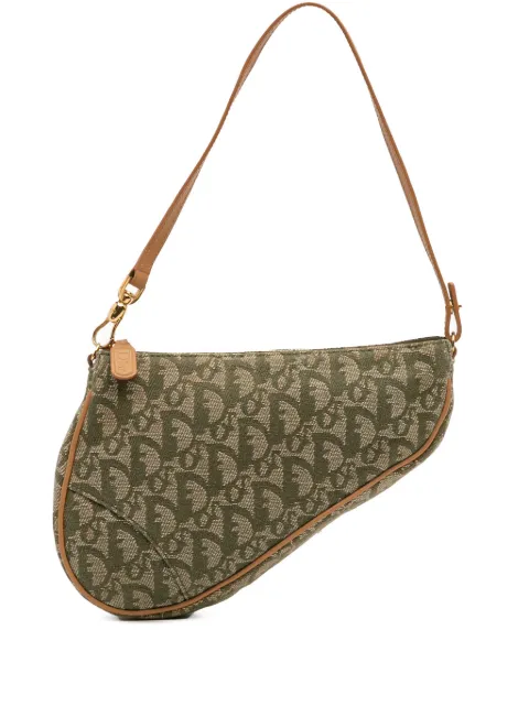 Christian Dior Pre-Owned 2001 Mini Diorissimo Canvas Saddle Pochette shoulder bag
