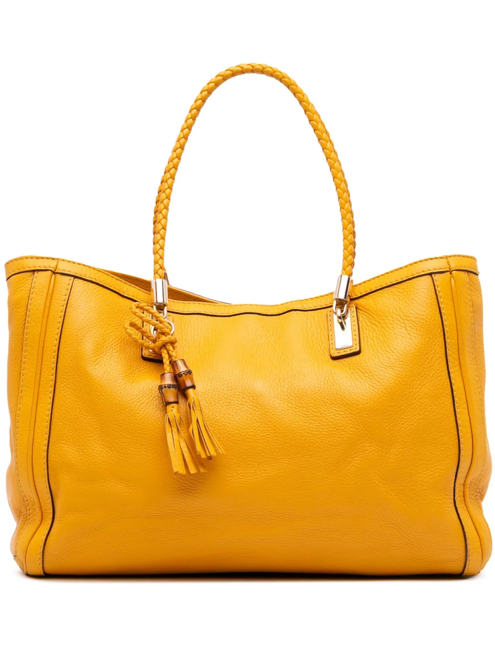 Gucci Pre-Owned 2016-2025 ミディアム ベラ レザーハンドバッグ - イエロー Gucci Pre-Owned 2016-2025 ミディアム ベラ レザーハンドバッグ - イエロー