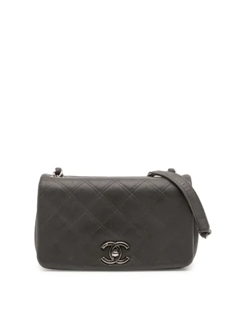 CHANEL Pre-Owned 2013-2014 Diamond Embossed Calfskin New Chic Flap shoulder bag