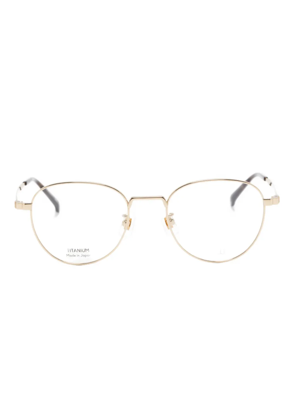Dunhill lunettes de vue à monture ovale | or | Image 1