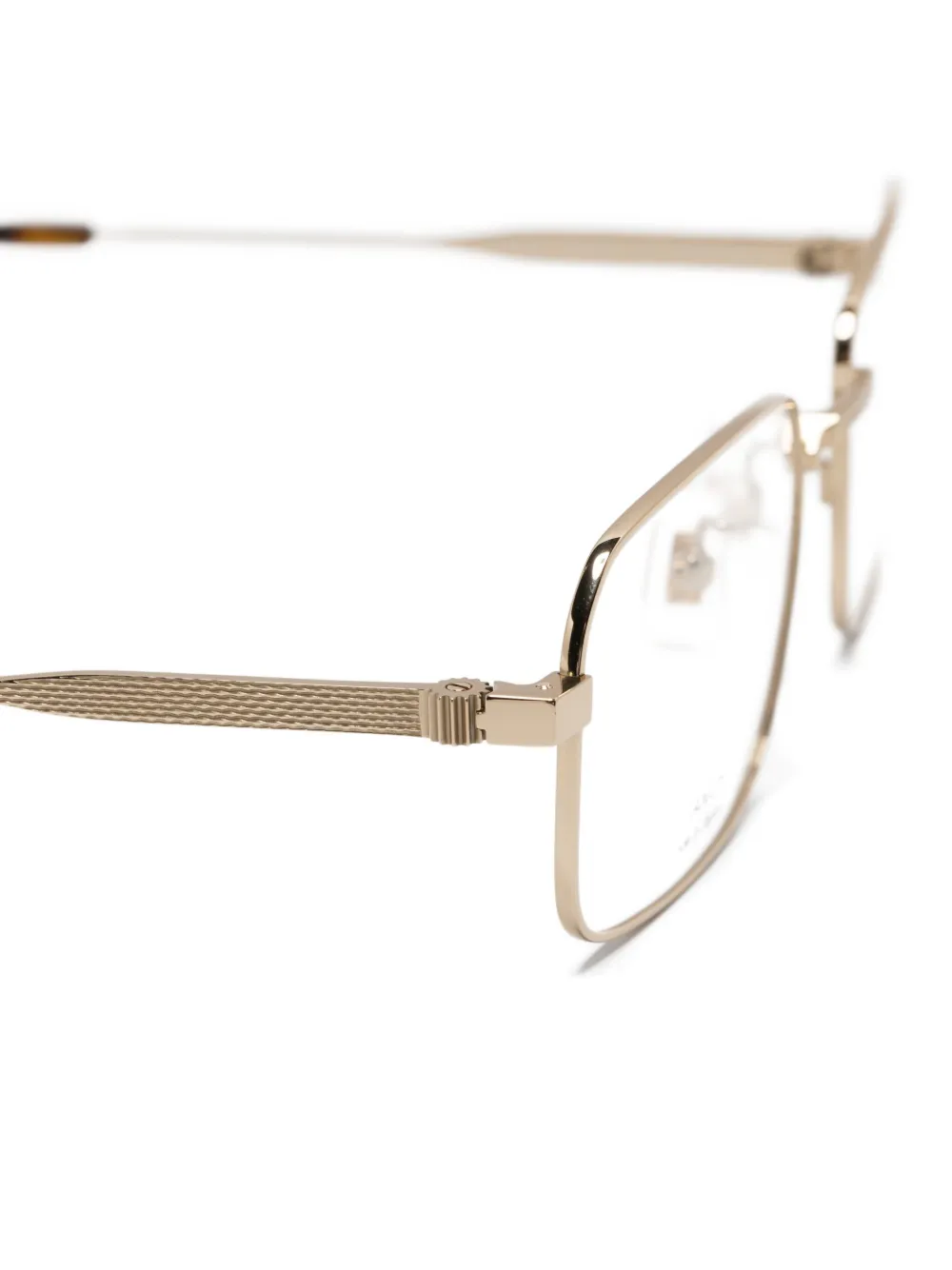  Dunhill Rectangle-frame Glasses - Gold 