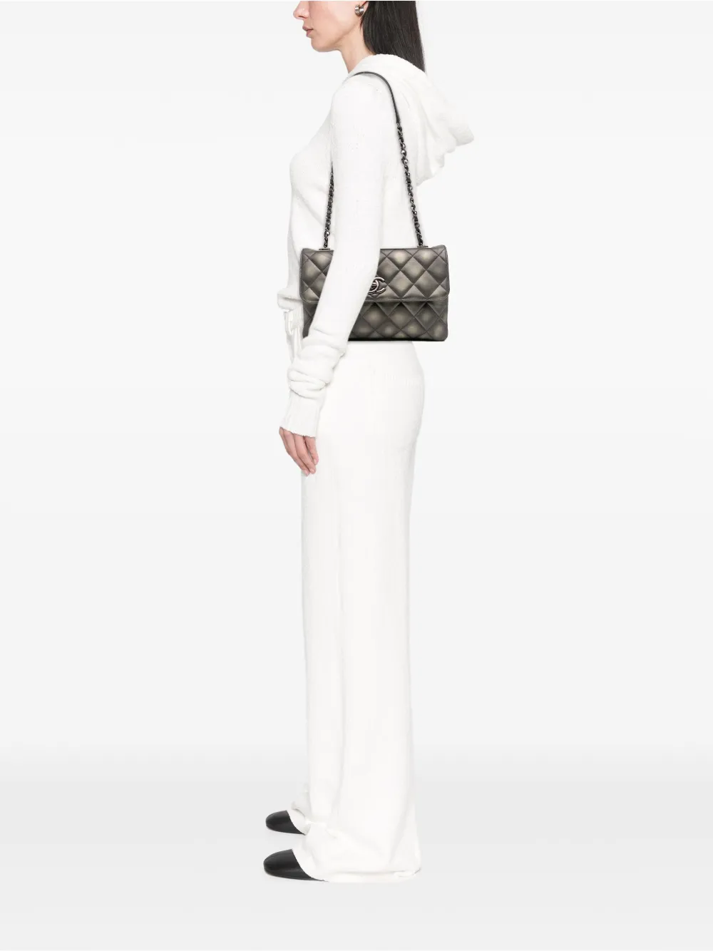 CHANEL Pre-Owned 2015-2016 Quilted Metallic Lambskin Trendy CC Flap shoulder bag | Pre-Owned | Image 2