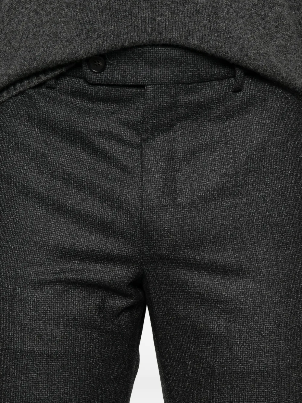 Incotex Pressed-crease Trousers In Black