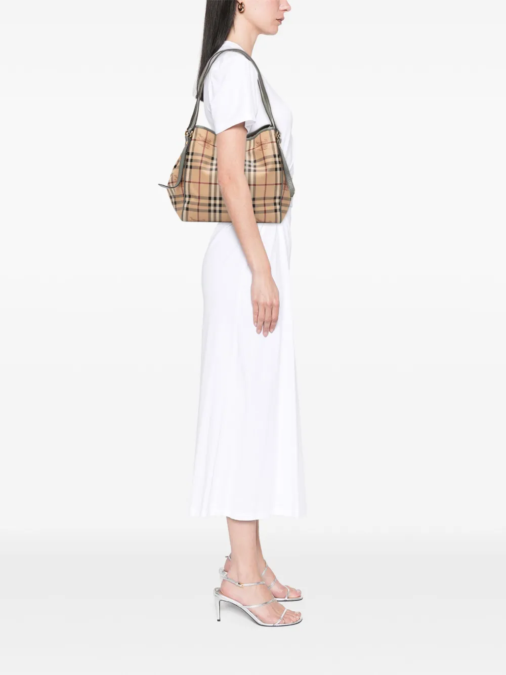 Burberry Pre-Owned 2000-2017 Small Haymarket Check Coated Canvas Canterbury tote bag | Pre-Owned | Image 2