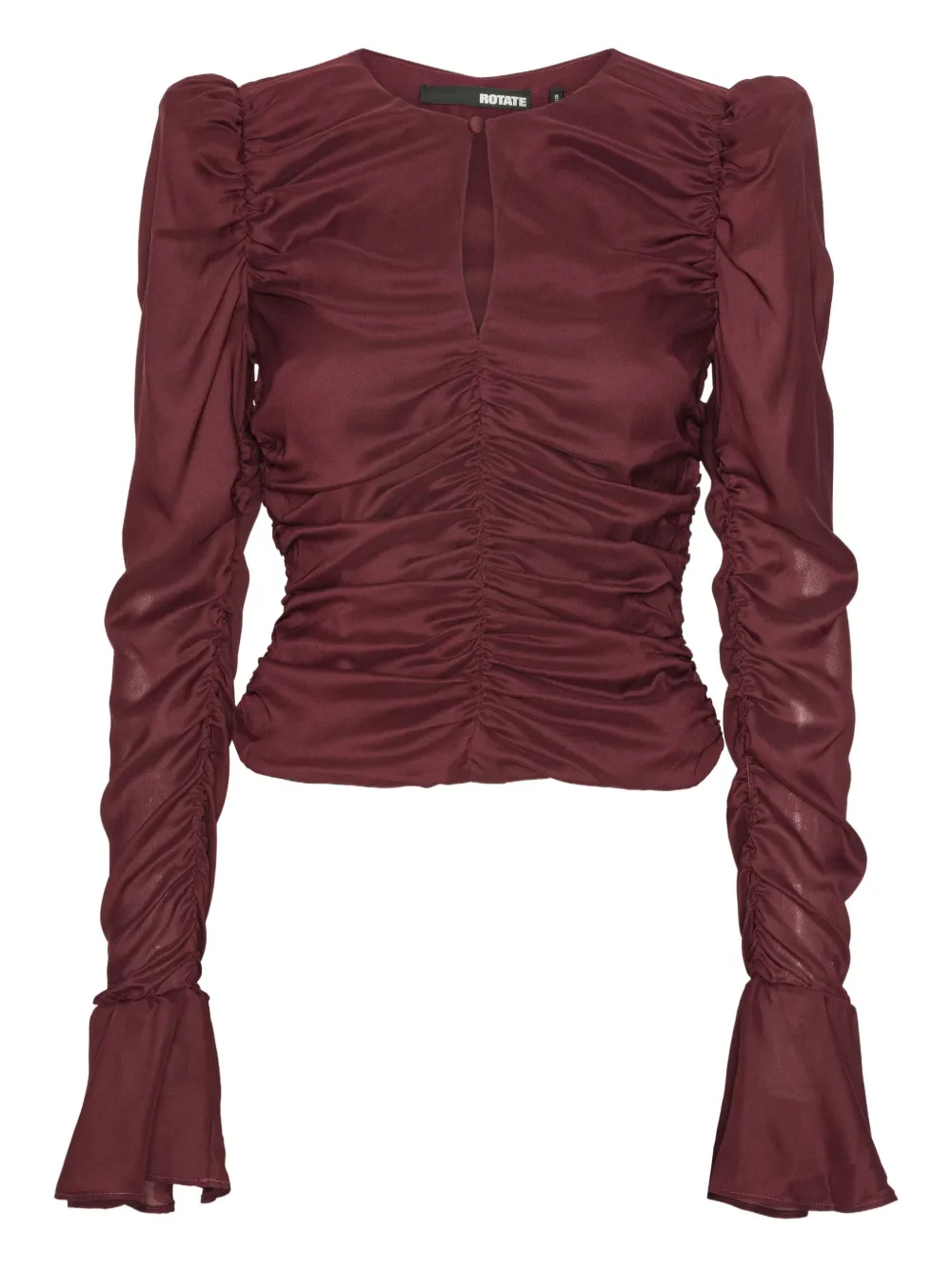 ROTATE BIRGER CHRISTENSEN ruched blouse | Red | Image 1