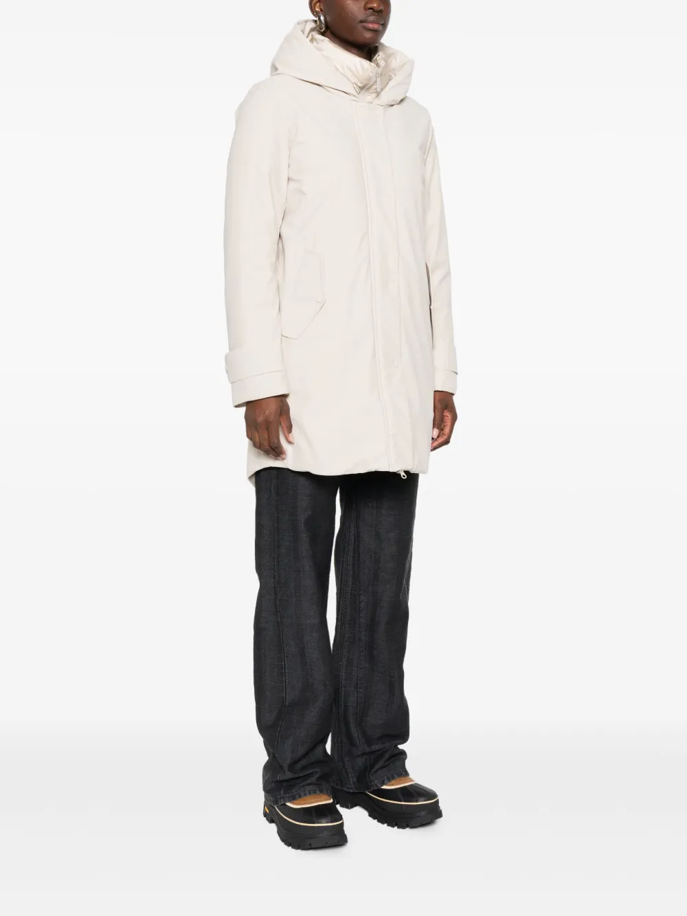 bomboogie Parka met vlakken Beige