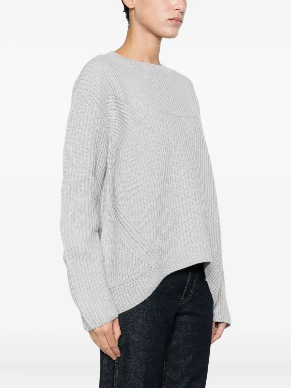 Daniele Fiesoli Ribbed Panelled Sweater In Animal Print