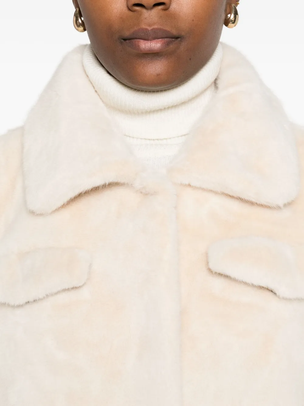 bomboogie Jack van imitatiebont Beige