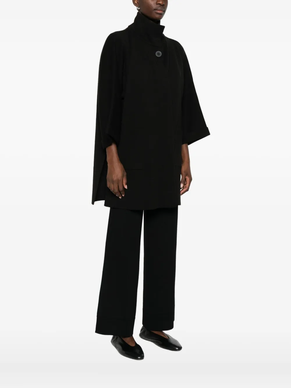 Intrecci Spread-collar Jacket In Black