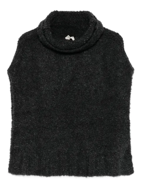 Intrecci roll-neck vest