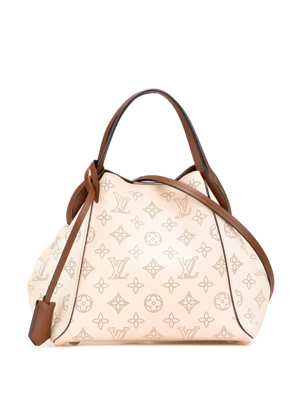 Louis Vuitton Pre-Owned 2021-2025 モノグラム マヒナ ヒナ PM サッチェルバッグ - ブラウン Louis Vuitton Pre-Owned 2021-2025 モノグラム マヒナ ヒナ PM サッチェルバッグ - ブラウン