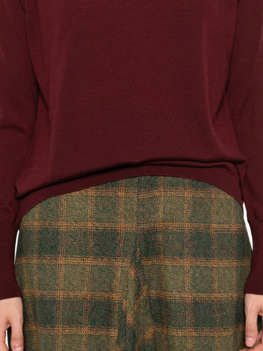 Alpha Studio Roll-neck Sweater In Brown
