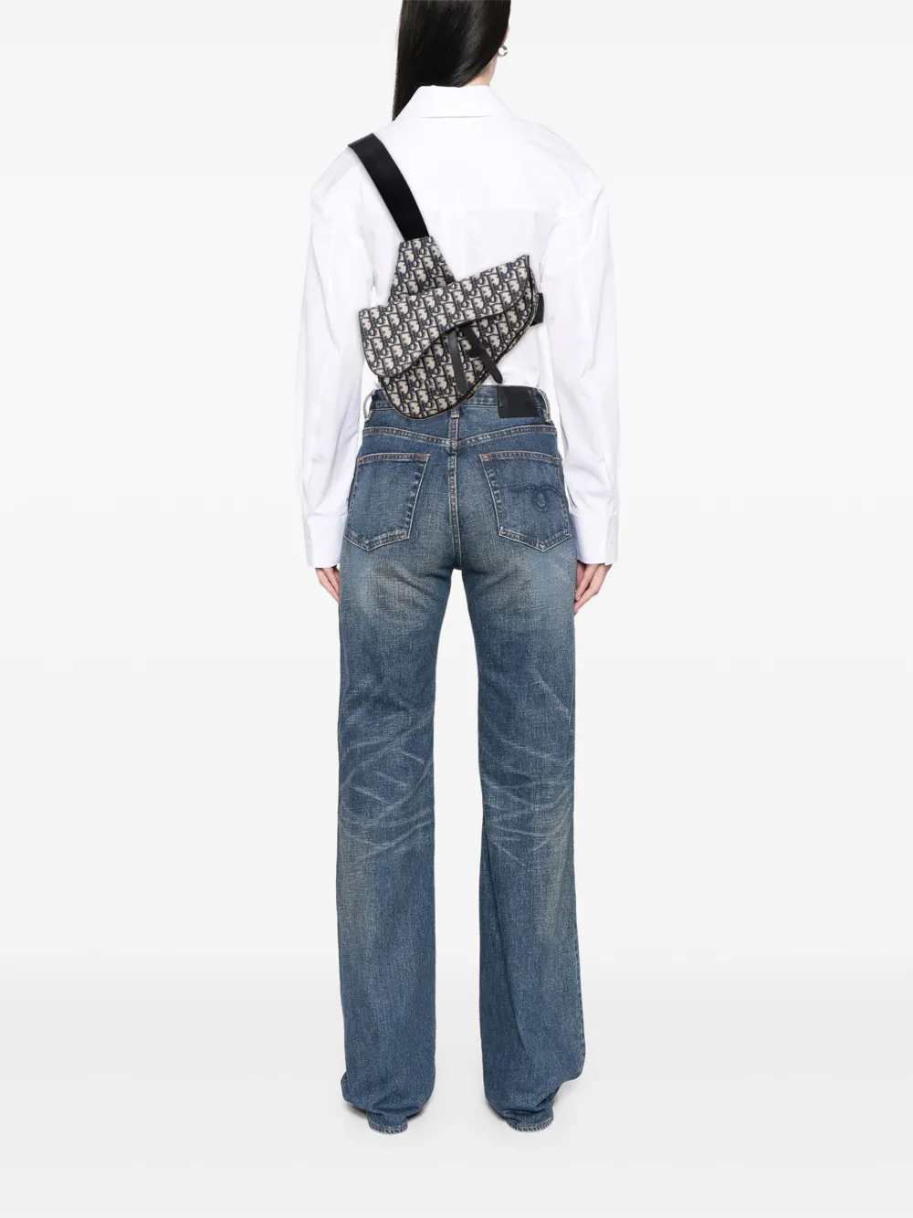 Christian Dior Pre-Owned 2018 Oblique Canvas Saddle crossbody bag | Pre-Owned | Image 2