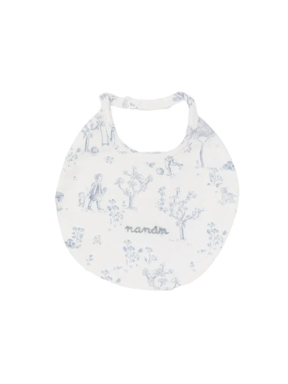 NANAN printed bib | White | Image 1