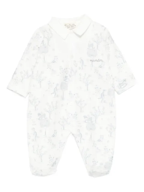NANAN all-over printed babygrow set