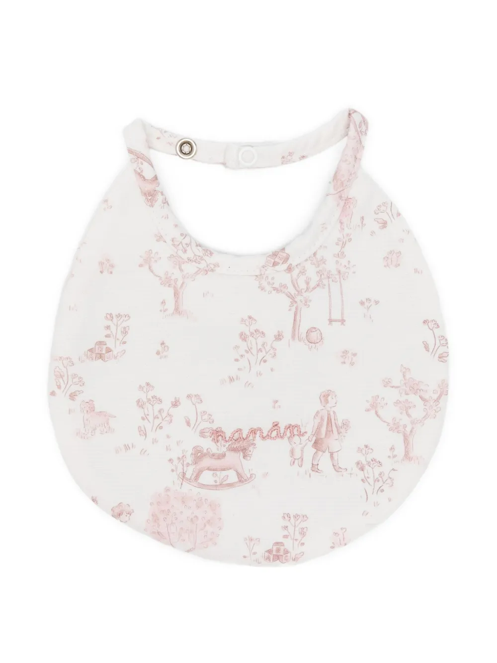 NANAN printed bib | White | Image 1