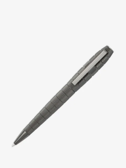 BOSS logo-lettering notebook and pen set