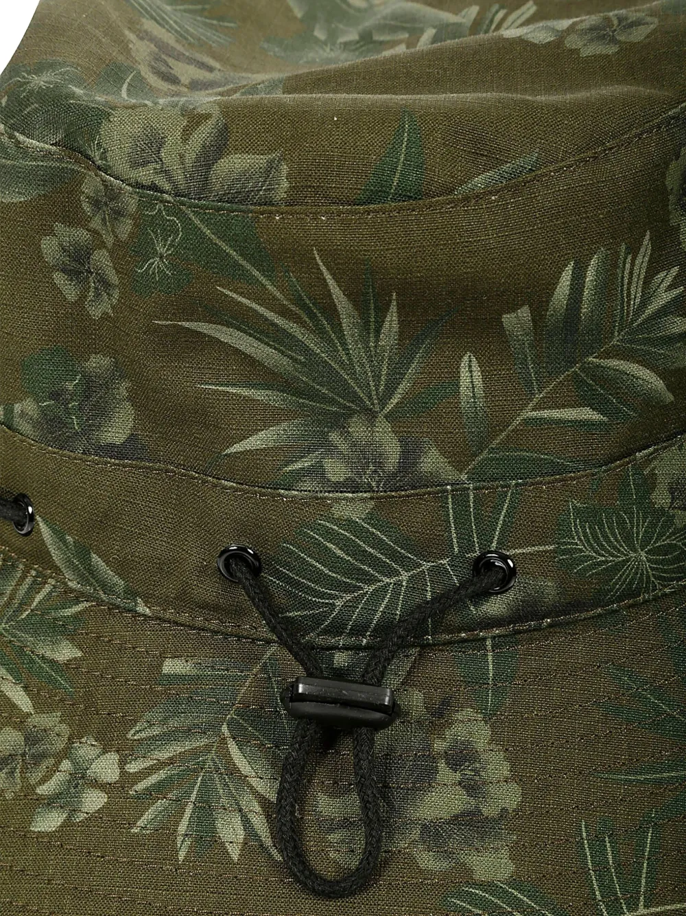Apc Floral-print Drawstring Bucket Hat In Green