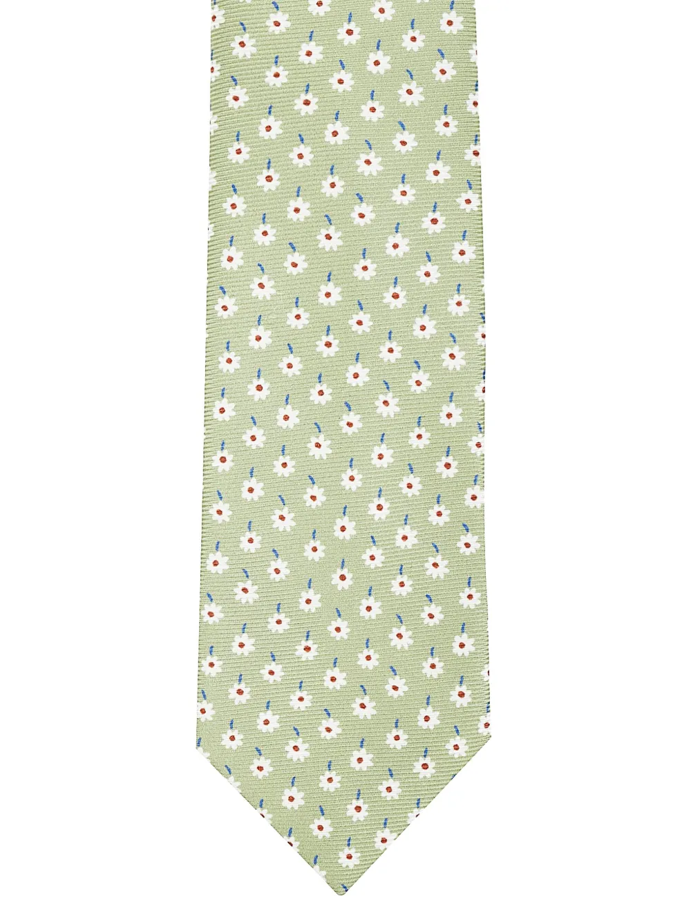 Errico Formicola Stropdas met bloemenprint - Groen