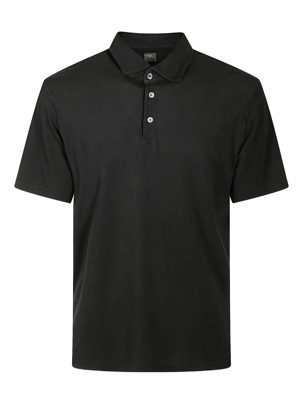 Fedeli cotton polo shirt | Black | Image 1
