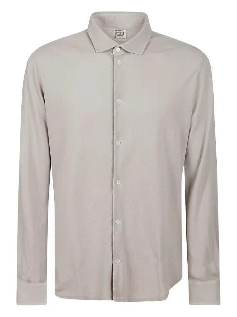 Fedeli long-sleeved cotton shirt
