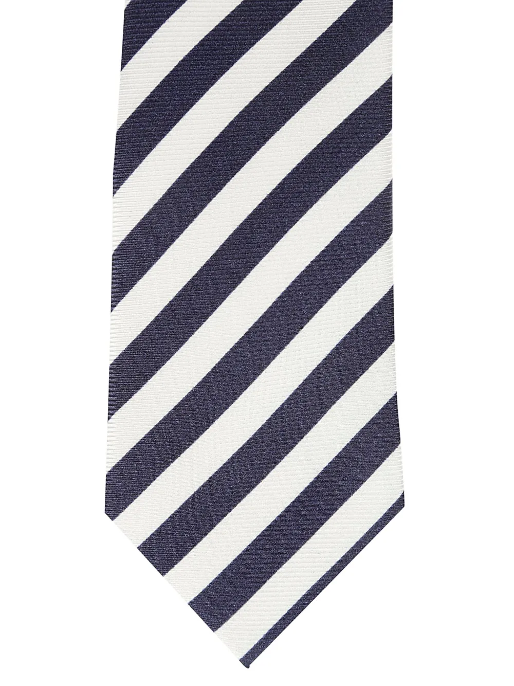 Errico Formicola Gestreepte zijden stropdas - Blauw