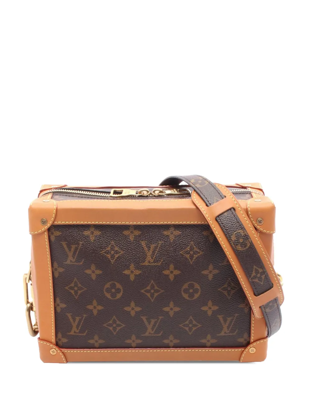 Louis Vuitton Pre-Owned 2019 モノグラム ソフト トランク ショルダーバッグ - ブラウン Louis Vuitton Pre-Owned 2019 モノグラム ソフト トランク ショルダーバッグ - ブラウン
