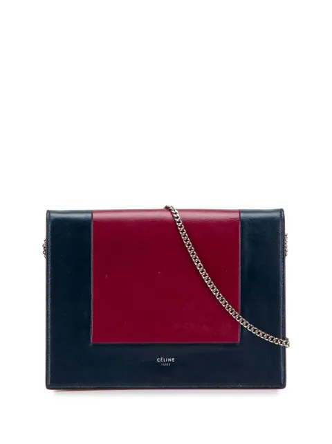 Celine Pre-Owned 2017 Leather Frame Wallet on Chain crossbody bag