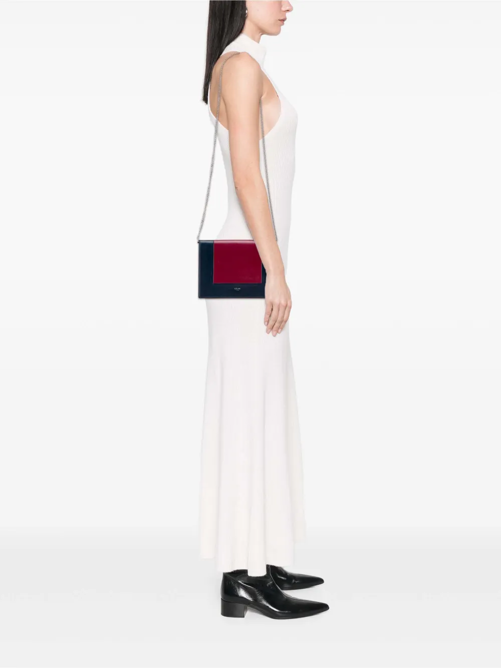 Celine Pre-Owned 2017 Leather Frame Wallet on Chain crossbody bag | Pre-Owned | Image 2