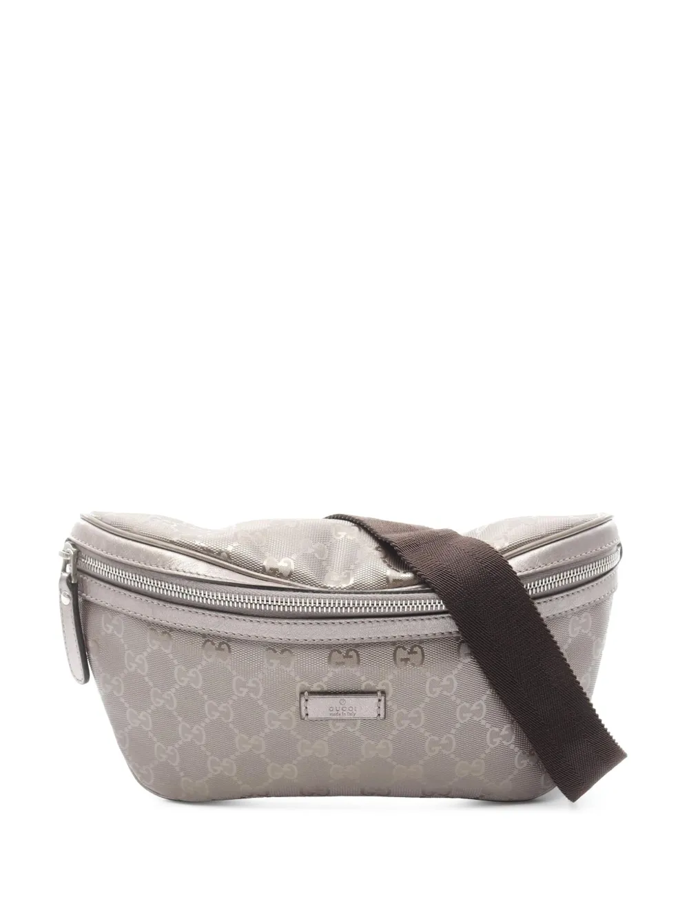 Gucci Pre-Owned 2000-2015 GG インプリメ ベルトバッグ - ブラウン Gucci Pre-Owned 2000-2015 GG インプリメ ベルトバッグ - ブラウン