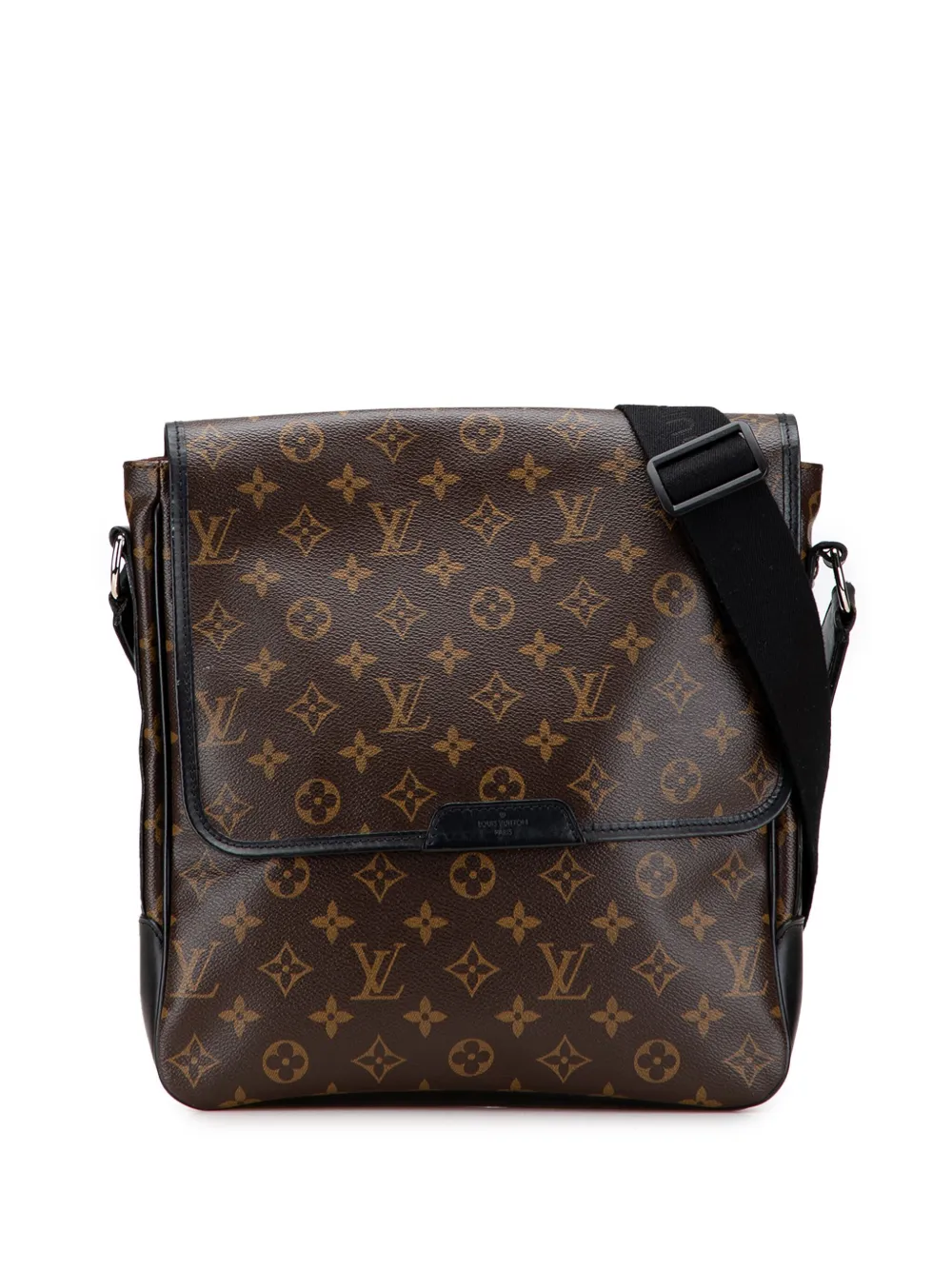 Louis Vuitton Pre-Owned 2012 モノグラム マカサー バス MM ショルダーバッグ - ブラック Louis Vuitton Pre-Owned 2012 モノグラム マカサー バス MM ショルダーバッグ - ブラック