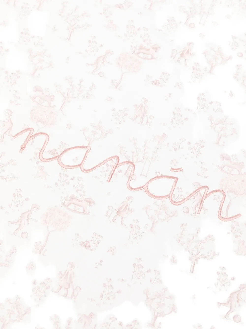 NANAN Deken met geborduurd logo - Beige