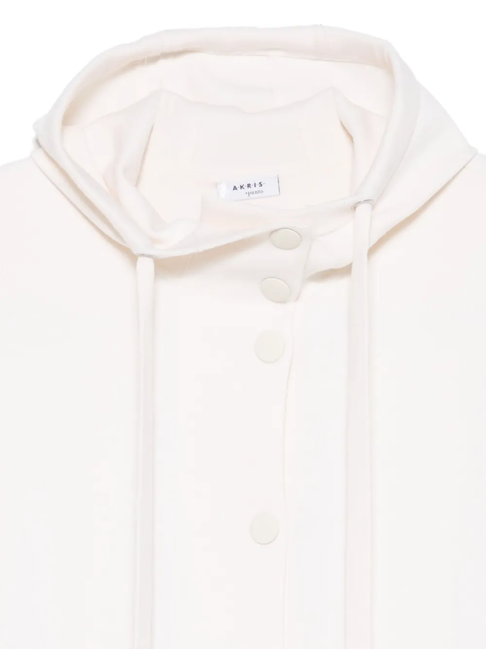 Akris Punto Vest met capuchon Wit