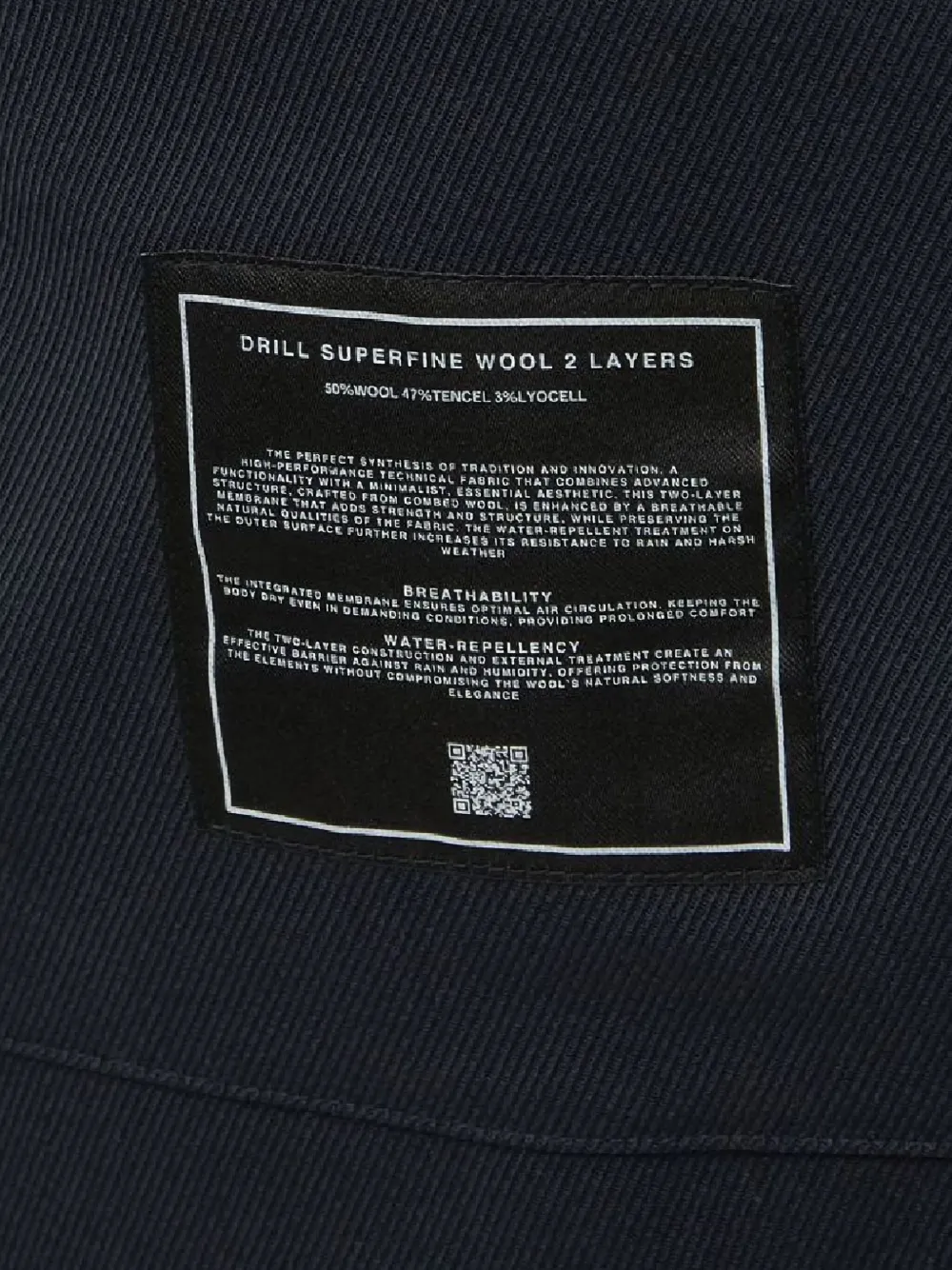 Paltò Luca trenchcoat met dubbele rij knopen Blauw