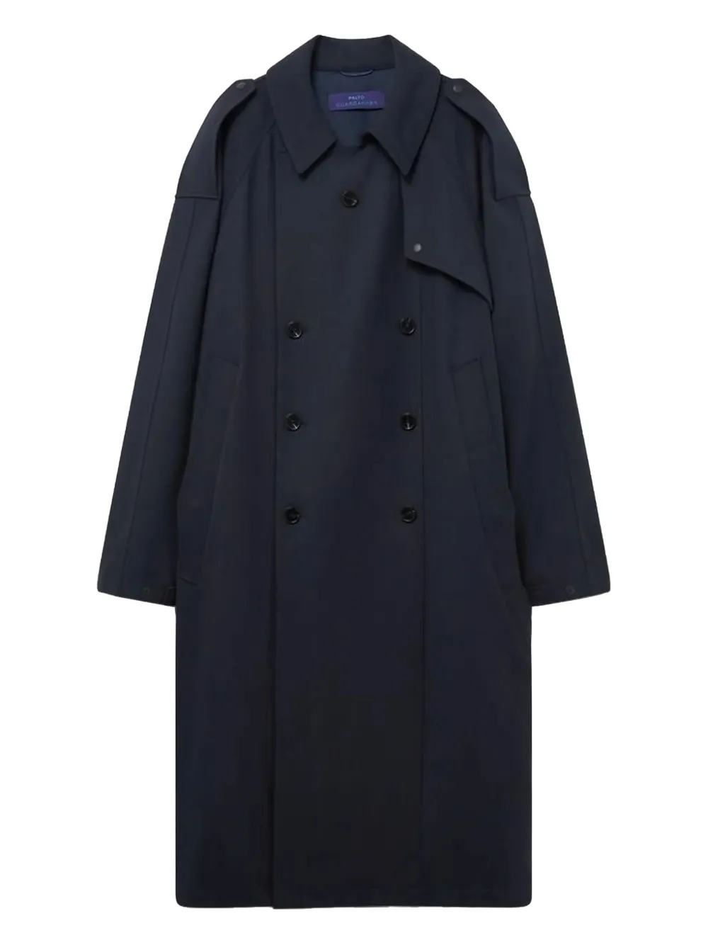 Paltò Luca double-breasted trench coat - ブルー Paltò Luca double-breasted trench coat - ブルー