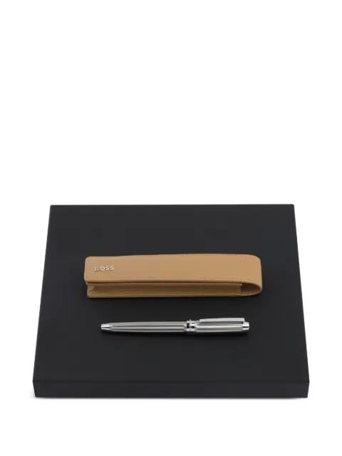 BOSS set de bolígrafo con funda de cuero