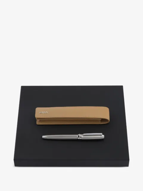 BOSS leather-case pen set