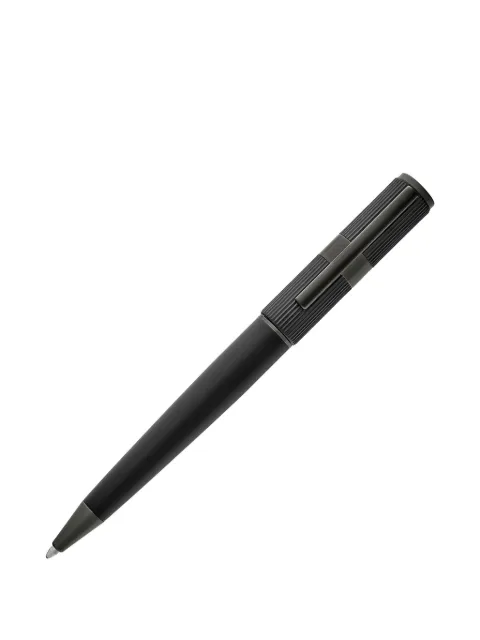 BOSS embossed-logo notebook and pen set