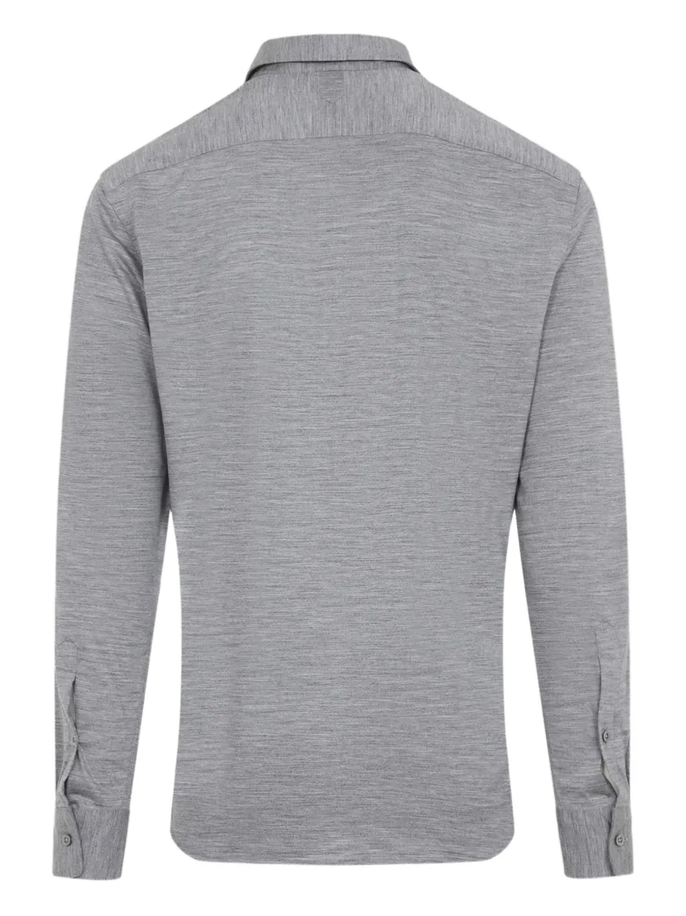 Canali Wollen overhemd - Grijs