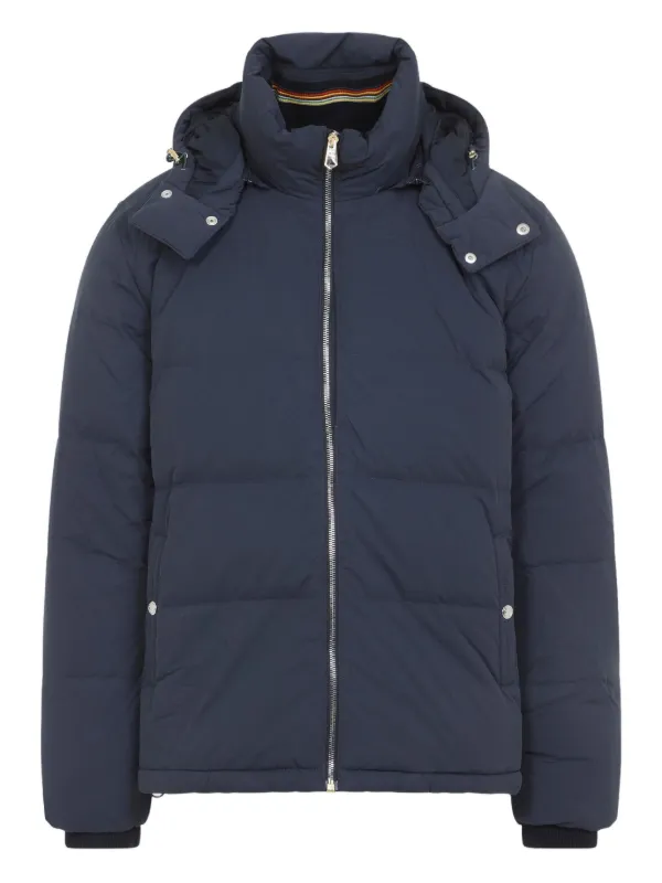 Paul Smith Hooded Quilted Jacket Blue FARFETCH MY