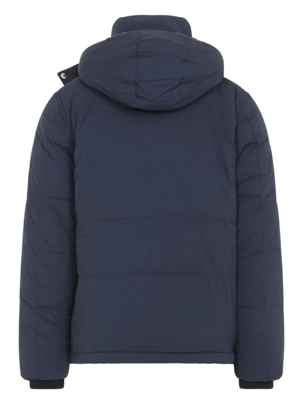 Paul Smith Hooded Navy Blue Polyamide Jacket In Blue