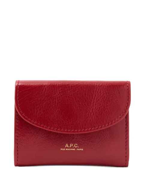 A.P.C. portefeuille à logo embossé