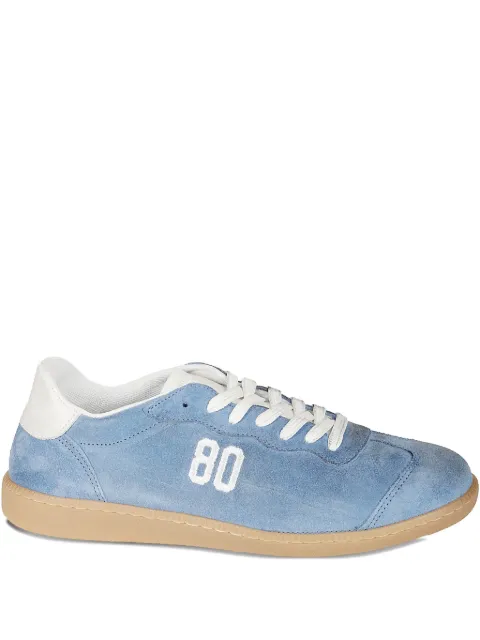 BE980 logo-detail suede sneakers