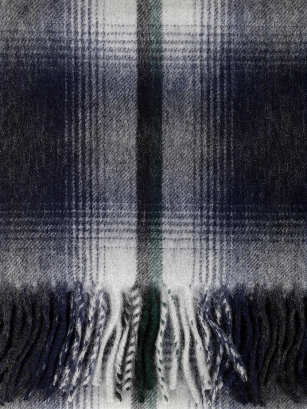 Begg x Co checked fringed scarf | Image 2